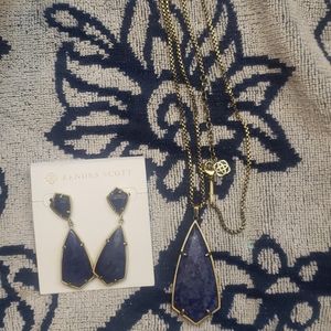 Jewelry necklace and earrings